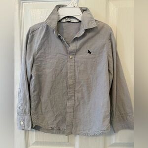 H&M boys Light Gray Casual Button-Down Shirt